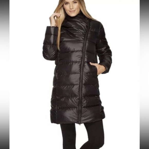 Nike Women’s Asymmetrical Quilted Down Winter Coat Sz S SOLDOUT NWOT - Picture 4 of 16